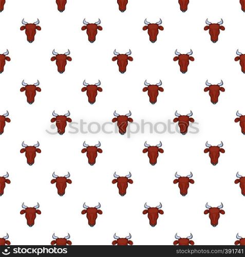 Cow pattern. Cartoon illustration of cow vector pattern for web. Cow pattern, cartoon style