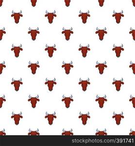 Cow pattern. Cartoon illustration of cow vector pattern for web. Cow pattern, cartoon style