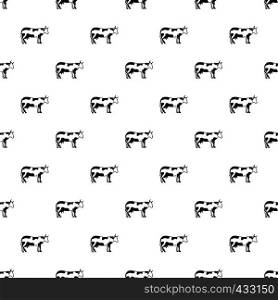 Cow pattern seamless in simple style vector illustration. Cow pattern vector
