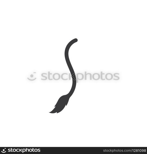 cow tail logo vector illustration template design