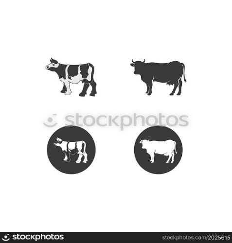 cow vector illustration for icon, symbol or logo