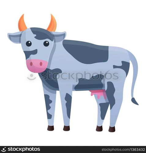 Cow veterinary icon. Cartoon of cow veterinary vector icon for web design isolated on white background. Cow veterinary icon, cartoon style
