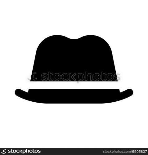 cowboy hat, icon on isolated background