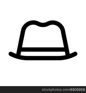 cowboy hat, icon on isolated background