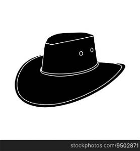 Cowboy hat icon vector logo design