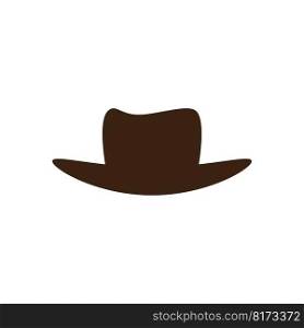 Cowboy hat logo icon vector flat design template