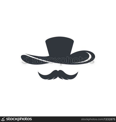 Cowboy hat logo template illustration design