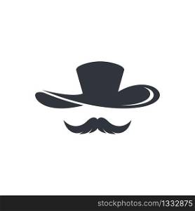 Cowboy hat logo template illustration design