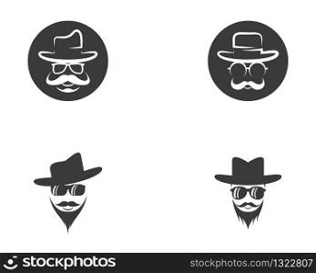 Cowboy hat symbol vector icon illustration