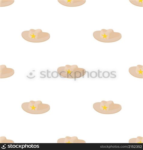 Cowboy hat with star pattern seamless background texture repeat wallpaper geometric vector. Cowboy hat with star pattern seamless vector