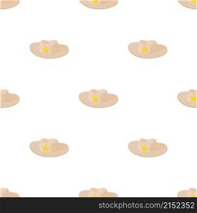 Cowboy hat with star pattern seamless background texture repeat wallpaper geometric vector. Cowboy hat with star pattern seamless vector