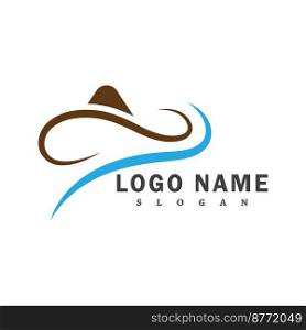 Cowboy logo vector template design