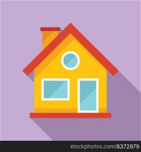 Cozy home icon flat vector. Interior house. Work laptop. Cozy home icon flat vector. Interior house