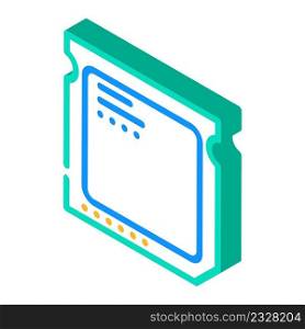 cpu computer detail isometric icon vector. cpu computer detail sign. isolated symbol illustration. cpu computer detail isometric icon vector illustration