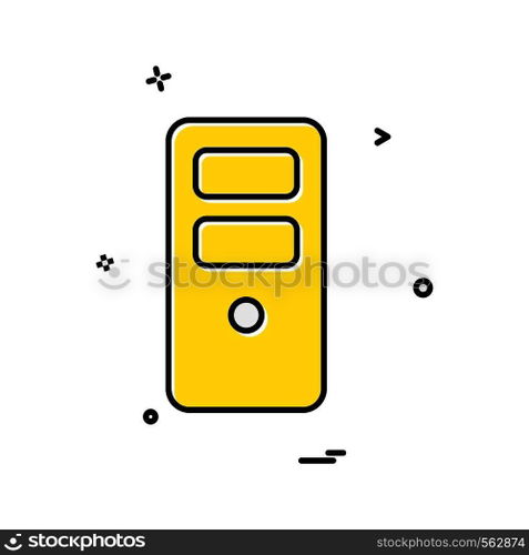 CPU icon design vector