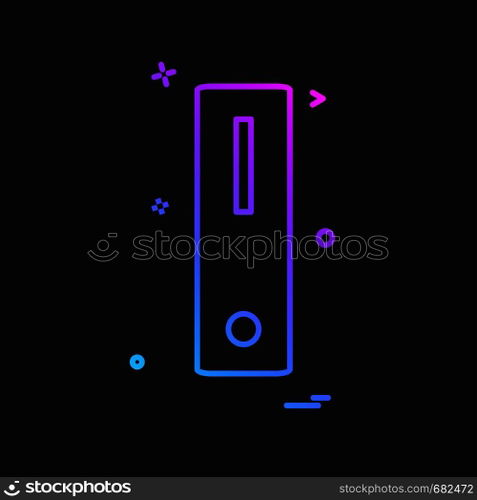CPU icon design vector