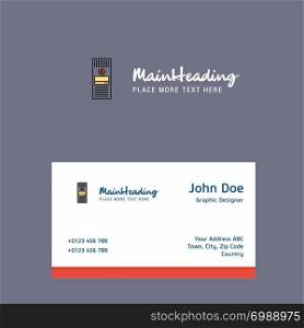 CPU logo Design with business card template. Elegant corporate identity. - Vector