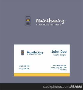 CPU logo Design with business card template. Elegant corporate identity. - Vector