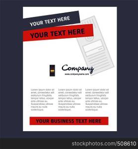 CPU Title Page Design for Company profile ,annual report, presentations, leaflet, Brochure Vector Background