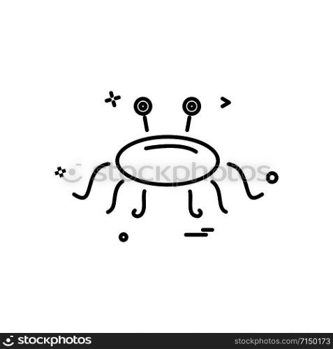 Crab icon design vector