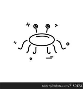 Crab icon design vector