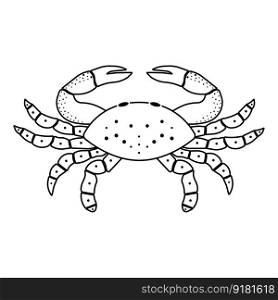 crab icon isolated