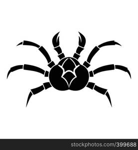 Crab icon. Simple illustration of crab vector icon for web. Crab icon, simple style
