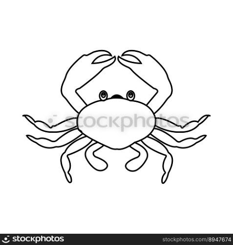 crab icon vector illustration symbol design