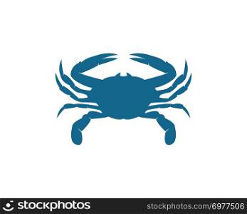 Crab logo template vector icon illustration design