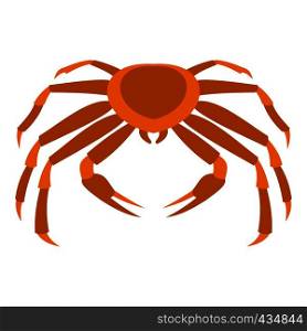 Crab sea animal icon flat isolated on white background vector illustration. Crab sea animal icon isolated