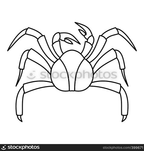 Crab sea animal icon. Outline illustration of crab sea animal vector icon for web. Crab sea animal icon, outline style