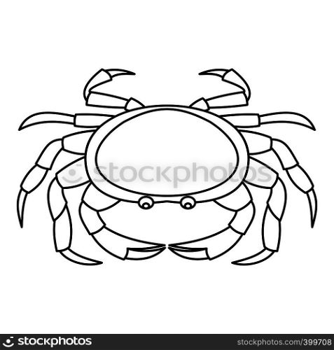 Crab sea animal icon. Outline illustration of crab sea animal vector icon for web. Crab sea animal icon, outline style
