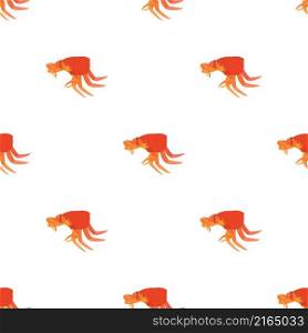 Crab with small claws pattern seamless background texture repeat wallpaper geometric vector. Crab with small claws pattern seamless vector
