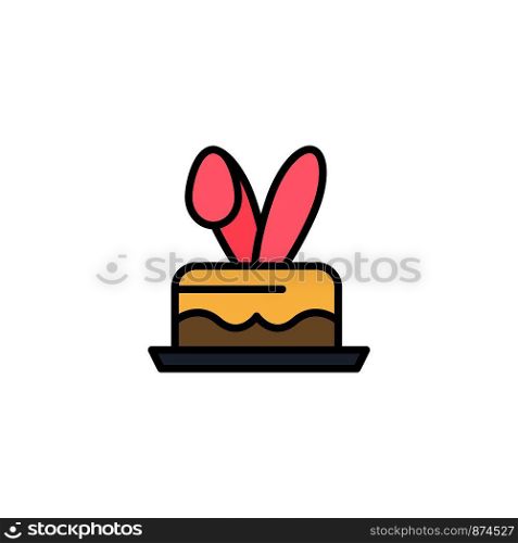 Crack, Egg, Easter, Holiday Business Logo Template. Flat Color