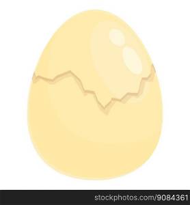 Cracked egg icon cartoon vector. Easter baby. Cute bird. Cracked egg icon cartoon vector. Easter baby