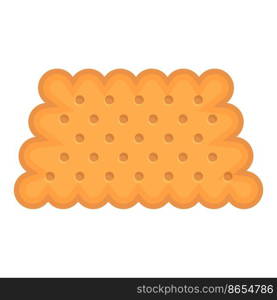 Cracker food icon cartoon vector. Cookie cake. Snack chip. Cracker food icon cartoon vector. Cookie cake