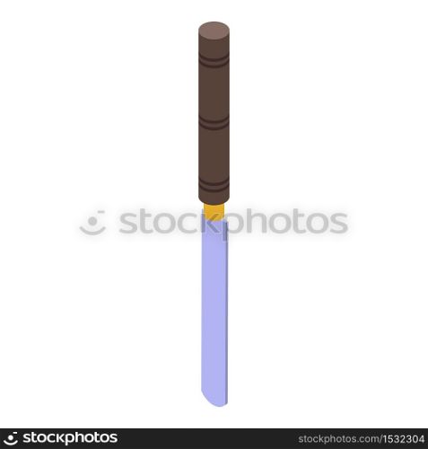 Craft chisel icon. Isometric of craft chisel vector icon for web design isolated on white background. Craft chisel icon, isometric style