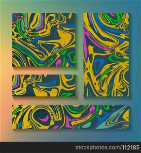 Craft Liquid Texture Vector. Handmade Watercolor Paint Abstract Background Illustration. Artwork Aquatic Effect Watercolor Pattern. Craft Liquid Texture Vector. Abstract Colorful Background