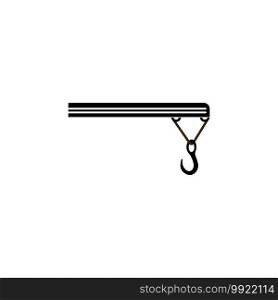 Crane hook icon vector design illustration template