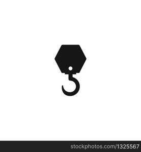 Crane hook icon vector template design