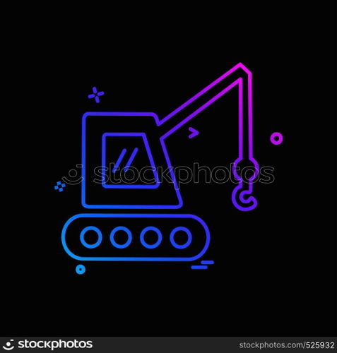 Crane icon design vector