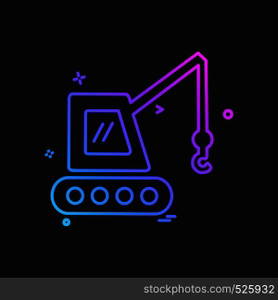 Crane icon design vector