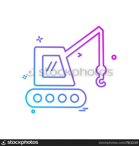 Crane icon design vector