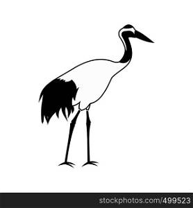 Crane icon in simple style isolated on white. Crane icon, simple style
