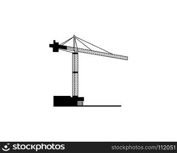Crane icon vector illustration design template