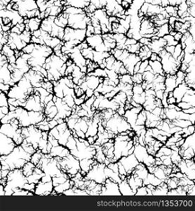 Craquelure pattern. Grunge cracks, cracked painted wall and ground crack texture seamless vector illustration. Broken ground textured, grunge surface pattern. Craquelure pattern. Grunge cracks, cracked painted wall and ground crack texture seamless vector illustration