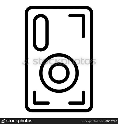 Crash phone case icon outline vector. Mobile cover. Cell device. Crash phone case icon outline vector. Mobile cover