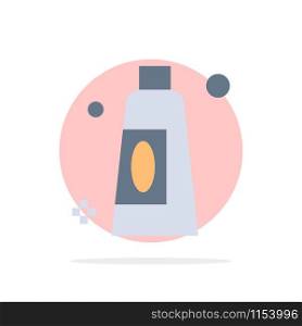Cream, Cleaning, Clean Abstract Circle Background Flat color Icon