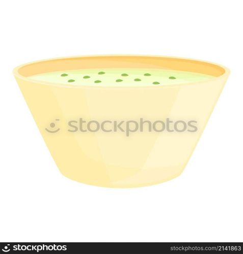 Cream soup dish icon cartoon vector. Hot bowl. Mushroom food. Cream soup dish icon cartoon vector. Hot bowl