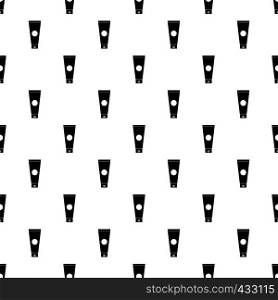 Cream tube pattern seamless in simple style vector illustration. Cream tube pattern vector